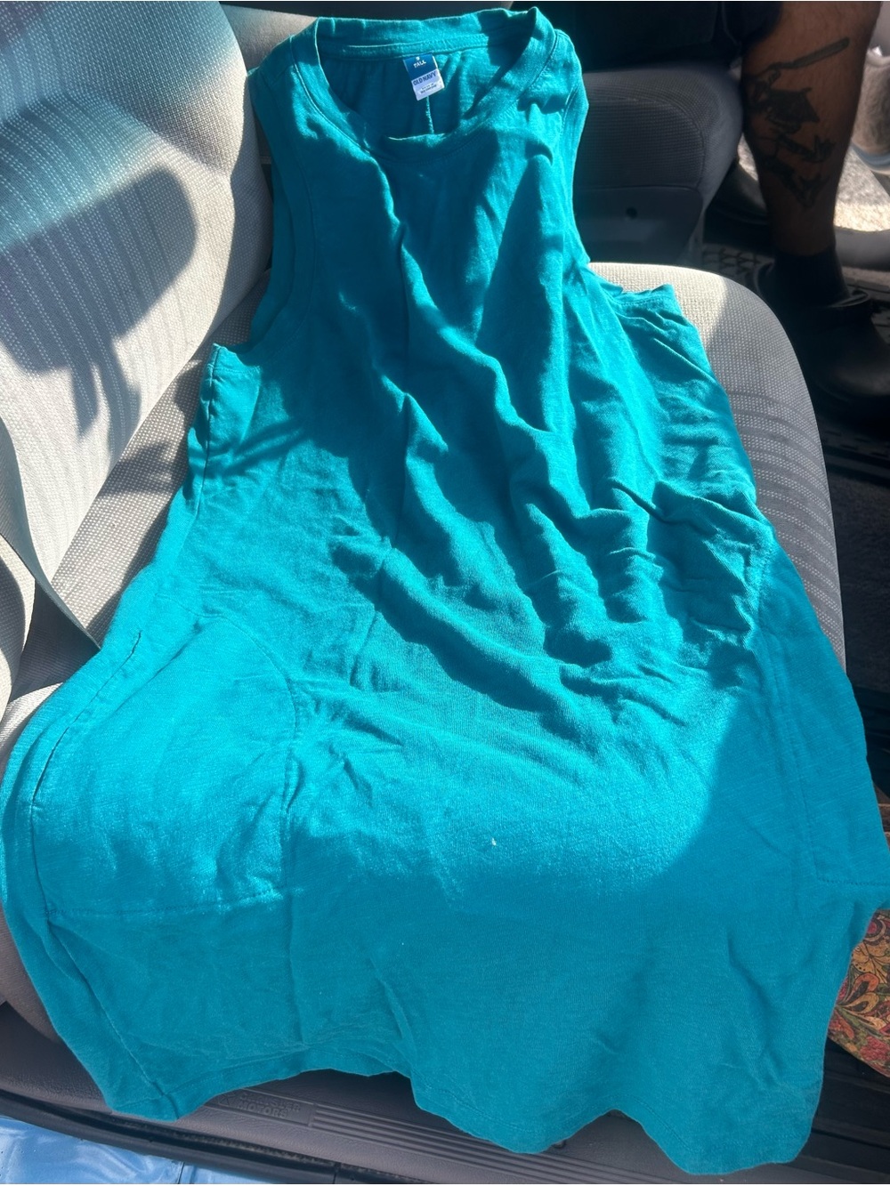 Old Navy Teal Sleeveless Maxi Dress